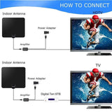 2019 Upgraded】 HDTV Antenna Indoor Digital TV Antenna, 120 Miles Range HD Antenna