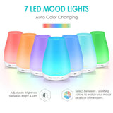 URPOWER 2nd Version Essential Oil Diffuser Aroma Essential Oil Cool Mist Humidifier-White