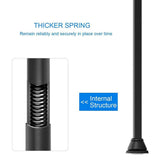 Amazer Spring Tension Curtain Rod - 26-42 Inches Rust-Resistant Curtain Rod for Bathroom, Black