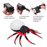 8 Foot Halloween Inflatable Spider, Air Blown Spider with Colorful LED Lights