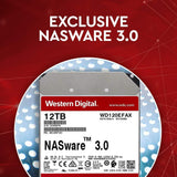 WD Red 4TB NAS Hard Disk Drive - 5400 RPM Class SATA 6 Gb/s 64MB Cache 3.5 Inch - RED