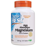 Doctor's Best High Absorption Magnesium Glycinate Lysinate, 100% Chelated, TRACCS, Not Buffered, Headaches, Sleep, Energy, Leg Cramps