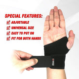 Wrist Brace for Carpal Tunnel, Comfortable and Adjustable Wrist Support Brace for Arthritis and Tendinitis, Wrist Compression Wrap – Single