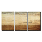 3 Piece Canvas Wall Art - Gold Color Abstract Artwork - Modern Home Decor Stretched and Framed