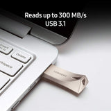 Samsung BAR Plus 128GB - 300MB/s USB 3.1 Flash Drive Titan Gray (MUF-128BE4/AM)