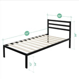 Zinus Mia Modern Studio 14 Inch Platform 1500H Metal Bed Frame / Mattress Foundation