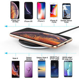 Yootech Wireless Charger Qi-Certified 10W Fast Wireless Charging Compatible with iPhone 11/11 Pro/11 Pro Max/XS MAX/XR/XS/X/8/8Plus(No AC Adapter)