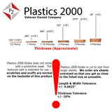 Plastics 2000 - KYDEX Sheet - 0.080" Thick, Black, 8" x 12", 4 PACK