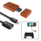 8Bitdo Wireless Controller Adapter for Nintendo Switch,Windows,Mac & Raspberry Pi with a OTG Cable (Black)