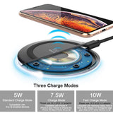Yootech Wireless Charger Qi-Certified 10W Fast Wireless Charging Compatible with iPhone 11/11 Pro/11 Pro Max/XS MAX/XR/XS/X/8/8Plus(No AC Adapter)