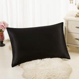 ALASKA BEAR - Natural Silk Travel/Toddler 14x18 Inches Pillowcase, Hypoallergenic, 19 Momme, 600 Thread Count 100 Percent Mulberry (1, Black)