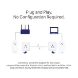 TP-Link Powerline Adapter AV2000 Mbps - Gigabit Port, Ethernet Over Power, Plug&Play, Power Saving, MU-MIMO, Noise Filtering(TL-PA9020P KIT)