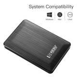 2.5" 320GB Ultra Slim Portable External Hard Drive USB3.0 HDD Storage Compatible for PC, Desktop, Laptop, Xbox One, Xbox 360, PS4(Black)