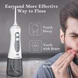 Cordless Water Flosser Teeth Cleaner, [NEWEST 2019] High Plus Rechargable Portable Oral Irrigator For Travel, Braces & Bridges Care