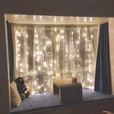 300 LED Window Curtain String Light Wedding Party Home Garden Decorations