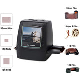 DIGITNOW Film Scanner with 22MP Converts 126KPK/135/110/Super 8 Films, Slides, Negatives All in One into Digital Photos,2.4" LCD Screen