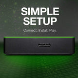 Seagate Game Drive for Xbox 2TB External Hard Drive Portable HDD – Designed for Xbox One Green (STEA2000403)