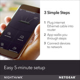 NETGEAR Nighthawk Smart WiFi Router (R6700) - AC1750 Wireless Speed (up to 1750 Mbps) | Up to 1500 sq ft Coverage & 25 Devices