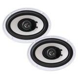 6x9 Inch Dual Marine Speakers - 2 Way Waterproof and Weather Resistant Outdoor Audio Stereo Sound System with 260 Watt Power