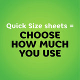 Bounty Quick-Size Paper Towels, White, Family Rolls, 16 Count (Equal to 40 Regular Rolls)