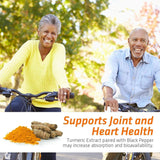 Turmeric Curcumin 95% Standardized Curcuminoids Highest Potency 1950mg with Bioperine for Best Absorption, Made in USA, Best Vegan Joint Pain