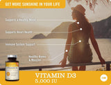NatureWise Vitamin D3 5,000 IU for Healthy Muscle Function, Bone Health, & Immune Support | Non-GMO in Cold-Pressed Organic Olive Oil