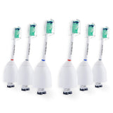 6X Sonic Replacement Brush Heads Compatible with Philips Sonicare E-Series Toothbrush fits Elite, Essence, Advance, CleanCare, Xtreme, eSeries