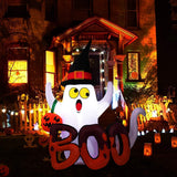 5 Foot Halloween Inflatable Ghost, Blow Up Ghost with Internal LED Lights