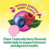 Culturelle Kids Chewable Daily Probiotic for Kids | Natural Berry Flavor Daily Supplement | 30 count | Age 3+ | 100% Naturally Sourced