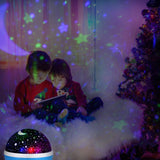 Kids Star Night Light, 360-Degree Rotating Star Projector, Desk Lamp 4 LEDs 8 Colors Changing with USB Cable, Best for Children Baby Bedroom