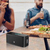 DOSS SoundBox Touch Wireless Bluetooth V4.0 Portable Speaker with HD Sound and Bass, 12H Playtime, BLACK