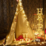 66FT 200 LED Indoor String Lights Warm White, Plug In String Lights 8 Modes