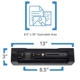Vupoint ST470 Magic Wand Portable Scanner with Auto-Feed Docking Station + Hard Protective Travel Carrying Case + 8gb MicroSD Card - 1200dpi,PDF/JPEG