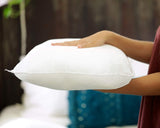 Foamily Set of 4-12 x 12 Premium Hypoallergenic Stuffer Pillow Inserts Sham Square Form Polyester, 12" L X 12" W, Standard/White