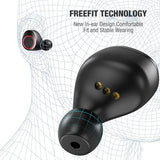 Wireless Earbuds,Kissral Bluetooth 5.0 Earbuds with 3000mAh Charging Case LED Battery Display 90H Playtime in-Ear Bluetooth Headset IPX7 Waterproof