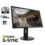 Acer XFA240 bmjdpr 24" Gaming G-SYNC Compatible Monitor 1920 x 1080, 144hz Refresh Rate, 1ms Response Time with Height, Pivot, Swivel & Tilt