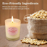 Yinuo Mirror Scented Candles Gift Set, Natural Soy Wax 2.5 Oz Per Cup Portable Glass Candles Women Gift with Strongly Fragrance  - 8 Pack
