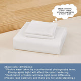 Dreaming Wapiti Duvet Cover King 100% Washed Microfiber 3pcs Bedding Set,Solid Color - Soft and Breathable with Zipper Closure & Corner Ties (White)