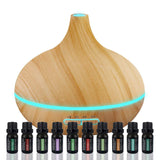Ultimate Aromatherapy Diffuser & Essential Oil Set - Ultrasonic Diffuser  - 300ml Diffuser with 4 Timer & 7 Ambient Light Settings - Lavender