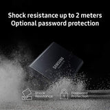 Samsung T5 Portable SSD - 500GB - USB 3.1 External SSD (MU-PA500B/AM), Blue