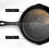 The Ringer - The Original Stainless Steel Cast Iron Cleaner, Patented XL 8x6 Inch Design