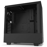 NZXT H510 - Compact ATX Mid-Tower PC Gaming Case - Front I/O USB Type-C Port - Tempered Glass Side Panel - Cable Management System  - Black