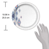 Dixie Everyday Paper Plates,10 1/16" Plate, 220 Count, Amazon Exclusive Design, 5 Packs of 44 Plates, Dinner Size Printed Disposable Plates
