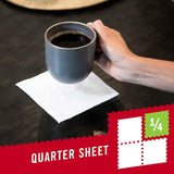 Brawny Tear-A-Square Paper Towels, Quarter Size Sheets, 16 Count