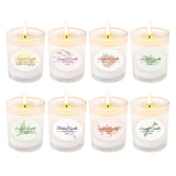 Yinuo Mirror Scented Candles Gift Set, Natural Soy Wax 2.5 Oz Per Cup Portable Glass Candles Women Gift with Strongly Fragrance  - 8 Pack