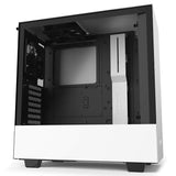 NZXT H510 - Compact ATX Mid-Tower PC Gaming Case - Front I/O USB Type-C Port - Tempered Glass Side Panel - Cable Management System -  White/Black