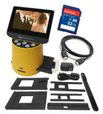 Wolverine Titan 8-in-1 20MP High Resolution Film to Digital Converter with 4.3" Screen and HDMI output, Worldwide Voltage 110V/240V AC Adapter, 32GB