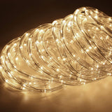 33ft 240 LED Rope Light, Waterproof, Connectable, Low Voltage, Warm White