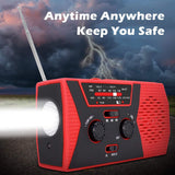 [2019 Upgraded Version] RegeMoudal Emergency Solar Hand Crank Radio, NOAA Weather Radio
