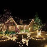 33ft 240 LED Rope Light, Waterproof, Connectable, Low Voltage, Warm White